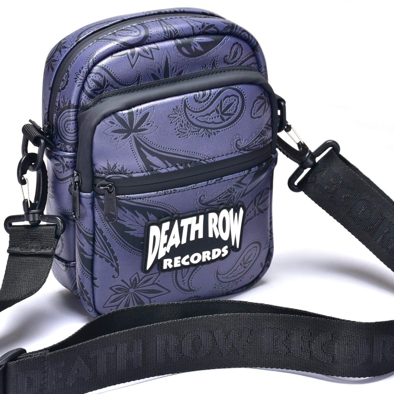 Death Row Records - Tha Essentials - Smell-Proof Crossbody Bag - Midnight Death Row Records - Tha Essentials - Smell-Proof Crossbody Bag - Midnight